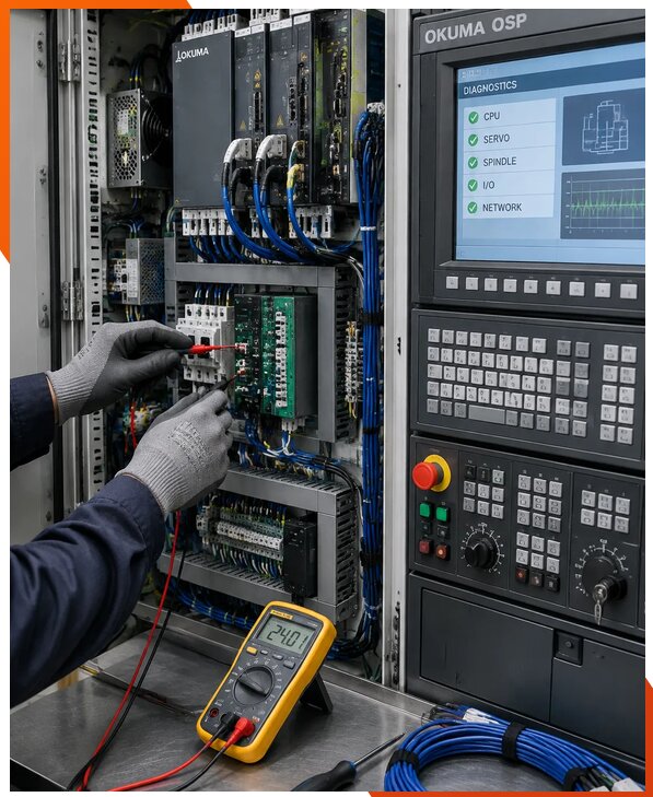 Ремонт систем ЧПУ Okuma OSP в Кольчугине